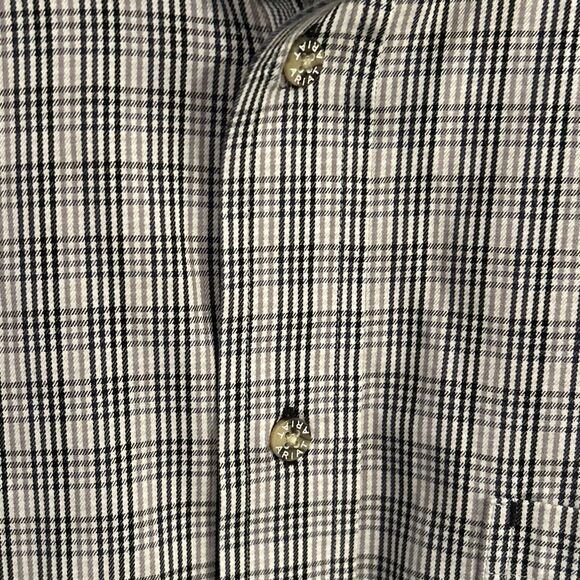 Ariat Pro Series Size XXL 2X Black White Plaid Long Sleeve Western Shirt - Picture 4 of 6